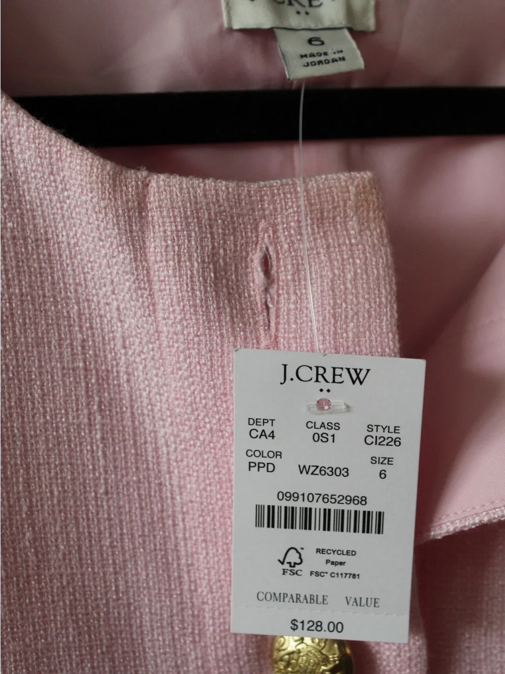 J. Crew sleeveless shift
